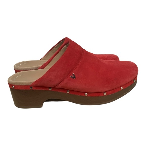 Vionic Kacie Suede Leather Clogs Size 9 - Picture 1 of 9